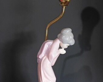 Vintage Porcelain Geisha Lamp Asian Accent Lamp
