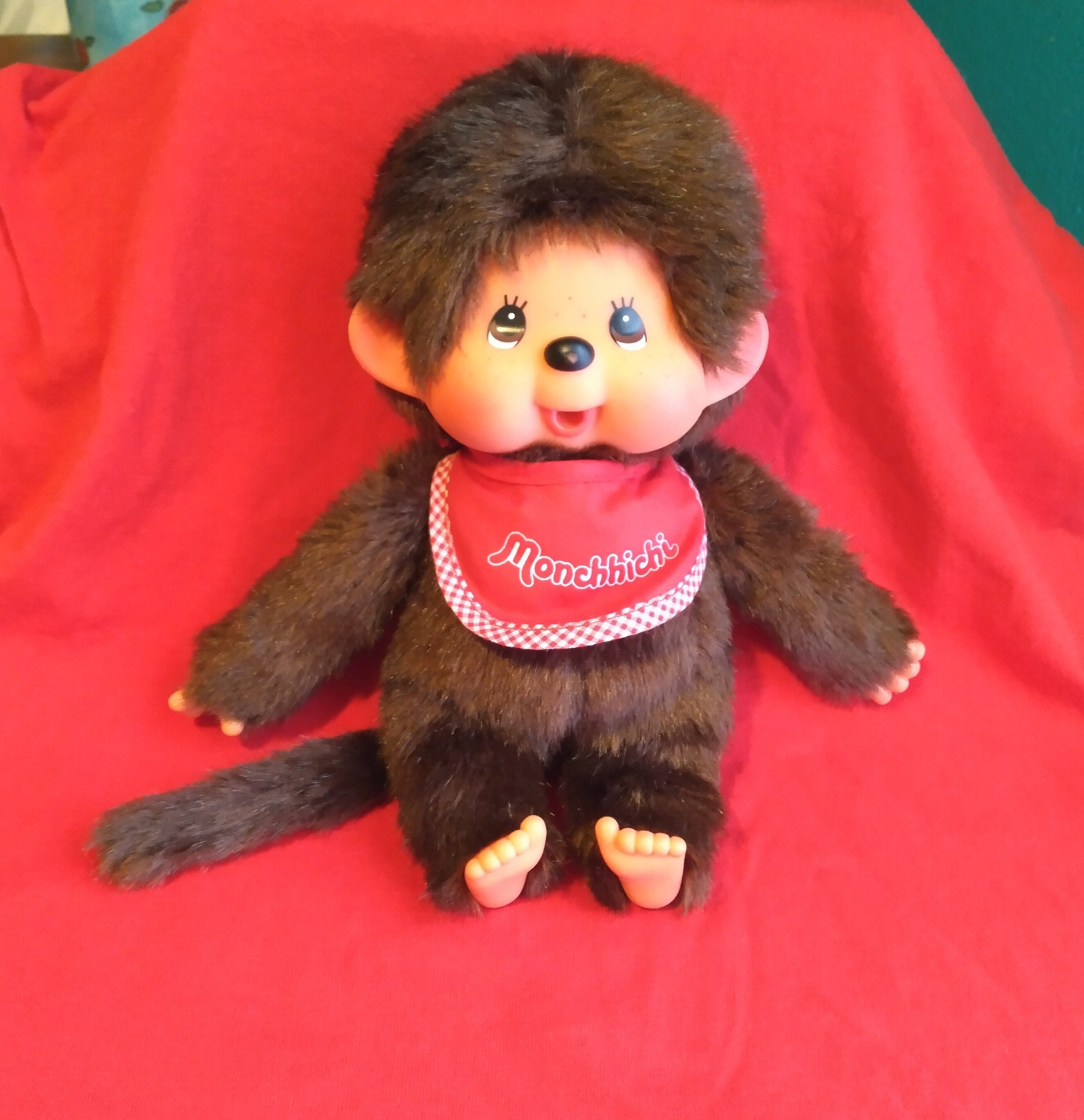 Monchichi Monchhichi Monkey Boy Doll 7inch, 1980s,original Outfit