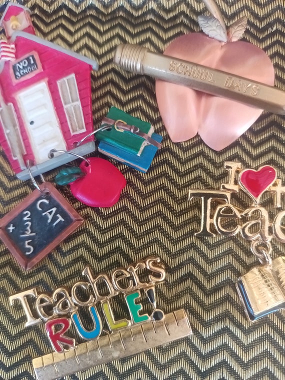 Vintage Teacher Pin Teacher Brooch - image 4