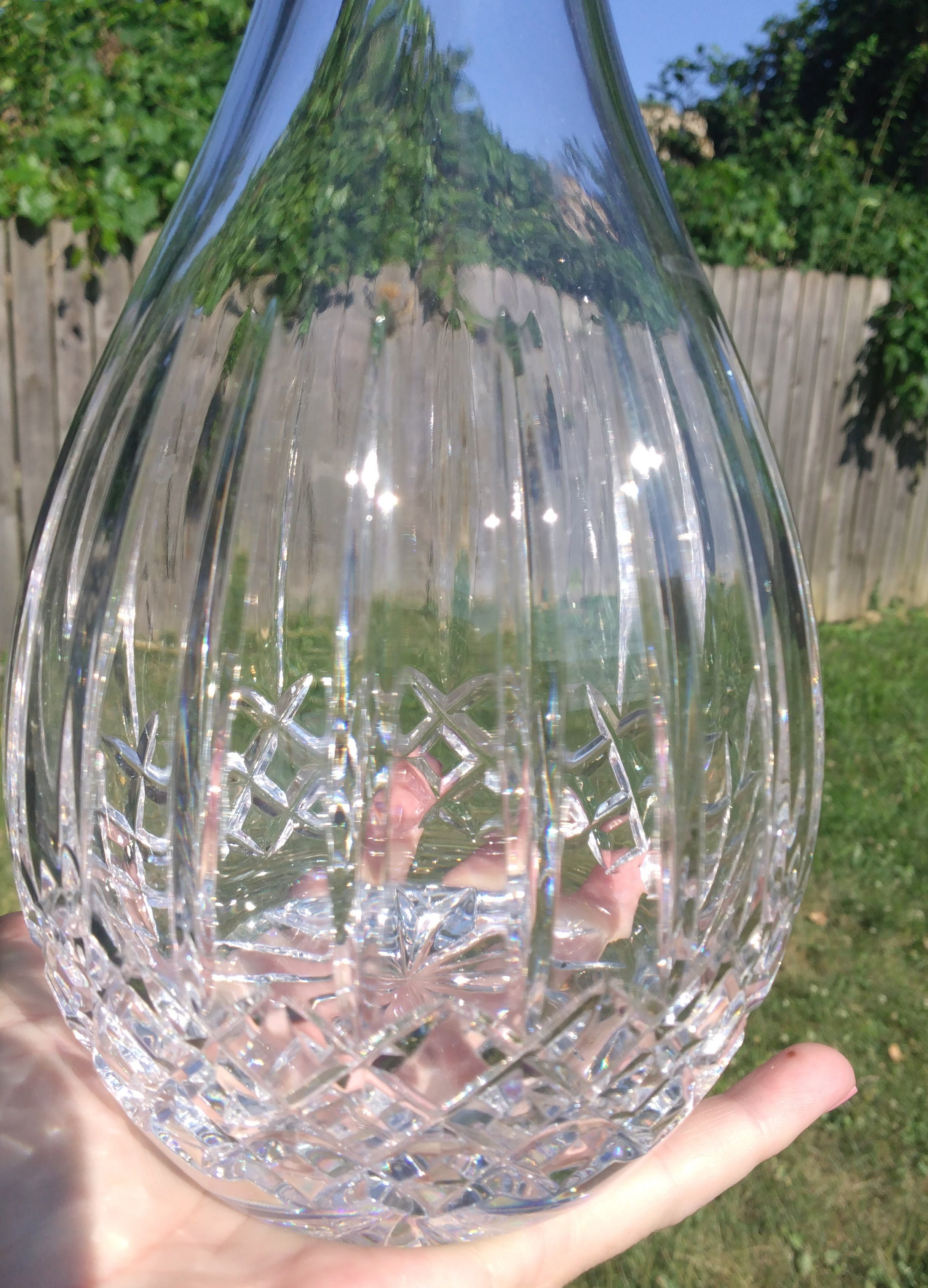 Vintage Waterford Crystal Round Decanter Nocturne Vintage Irish 