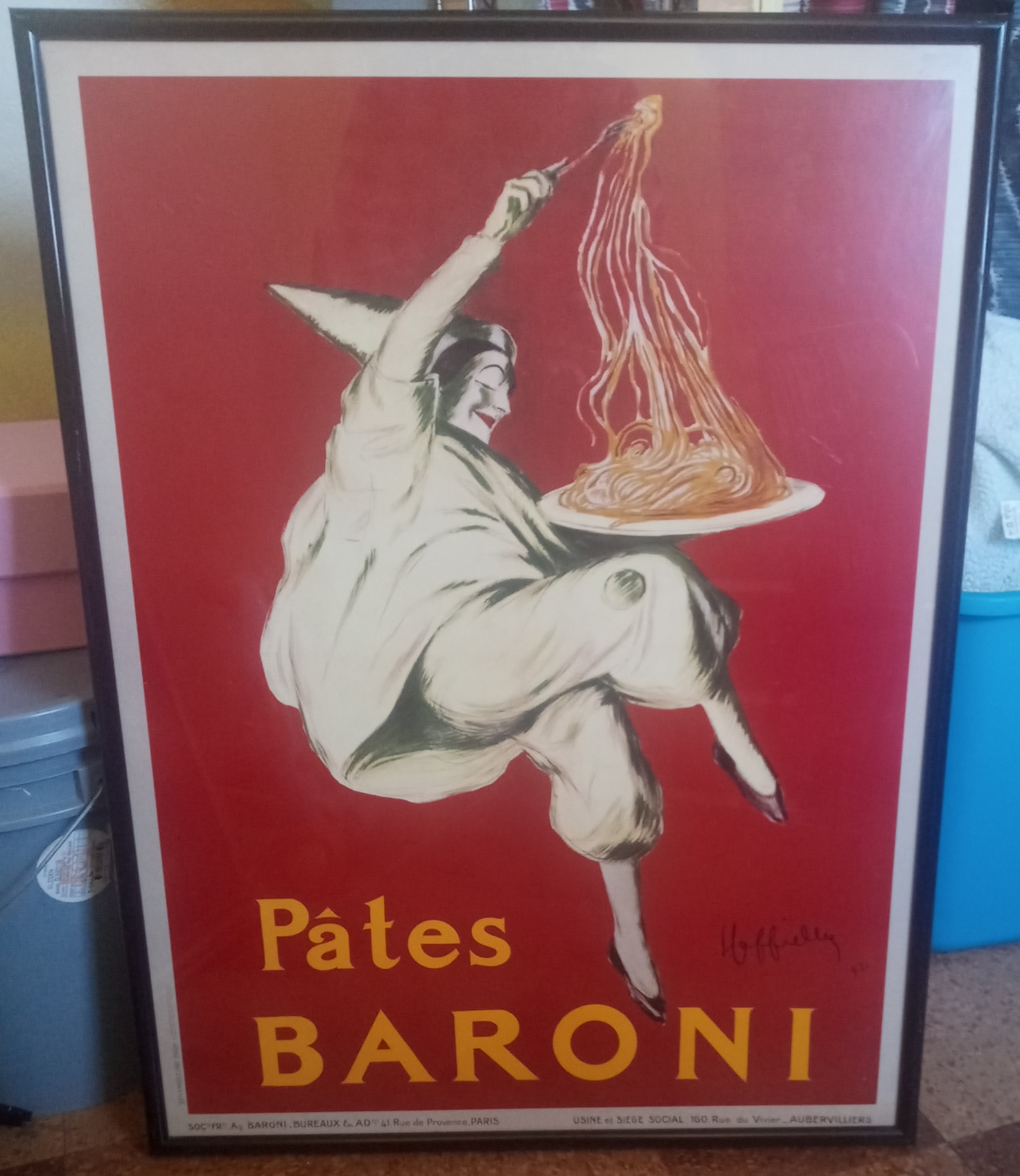 Vintage Pates Baroni French Pasta Ad Poster Etsy