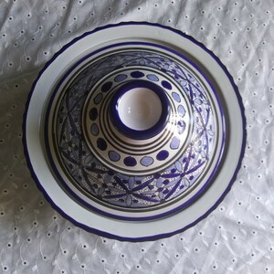 Fait Main French Pottery Lidded Dish Vintage Pottery image 2