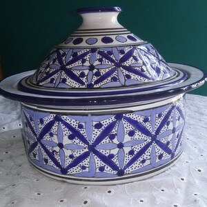 Fait Main French Pottery Lidded Dish Vintage Pottery image 3