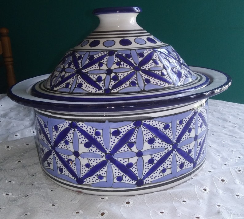 Fait Main French Pottery Lidded Dish Vintage Pottery image 3