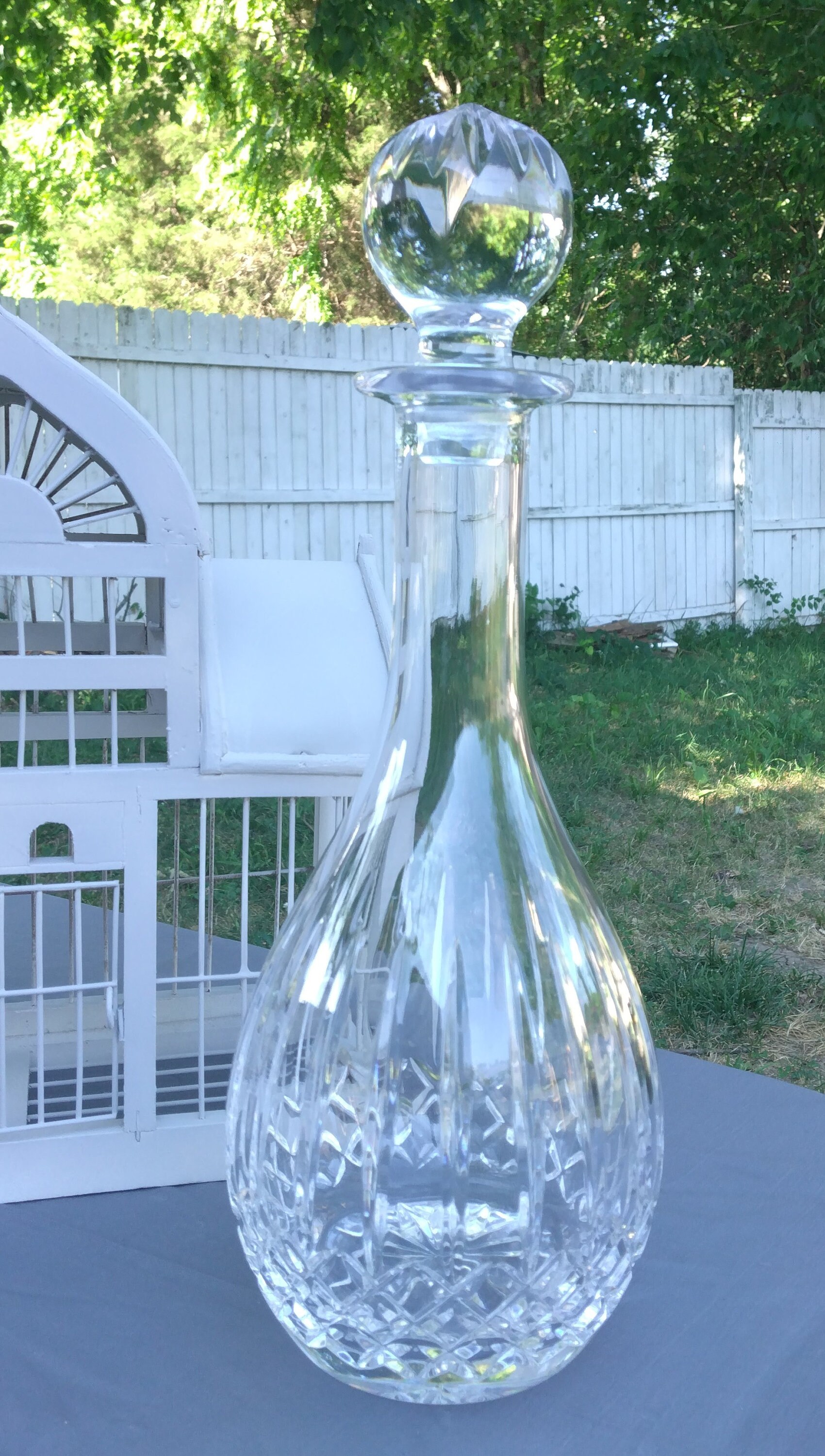 Vintage Waterford Crystal Round Decanter Nocturne Vintage Etsy