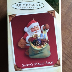 Hallmark Keepsake Santa&#39;s Magic Sack Ornament Vintage Hallmark Keepsake Ornament