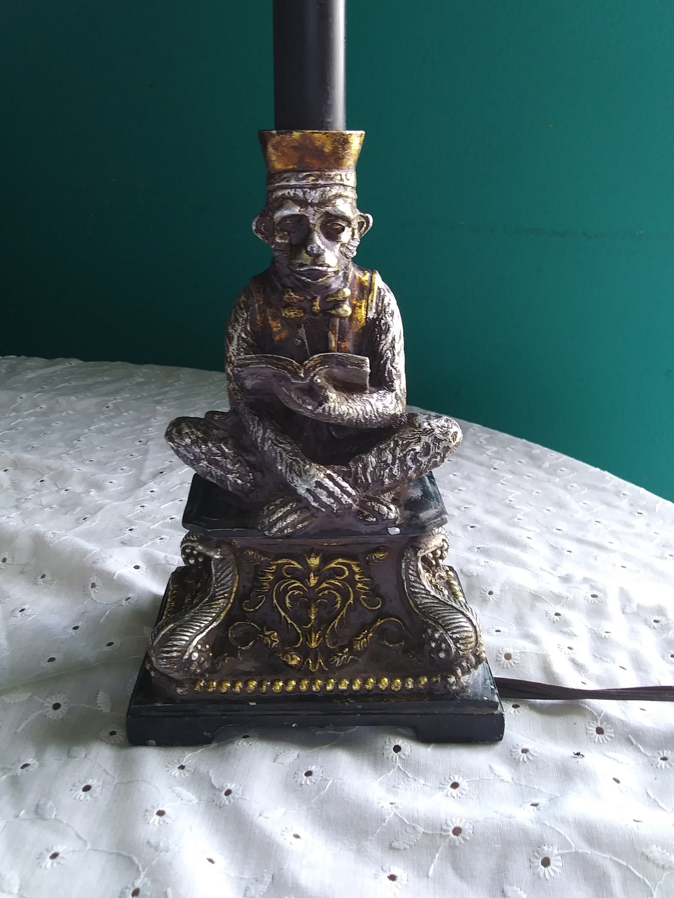 Vintage bellhop monkey lamp deals