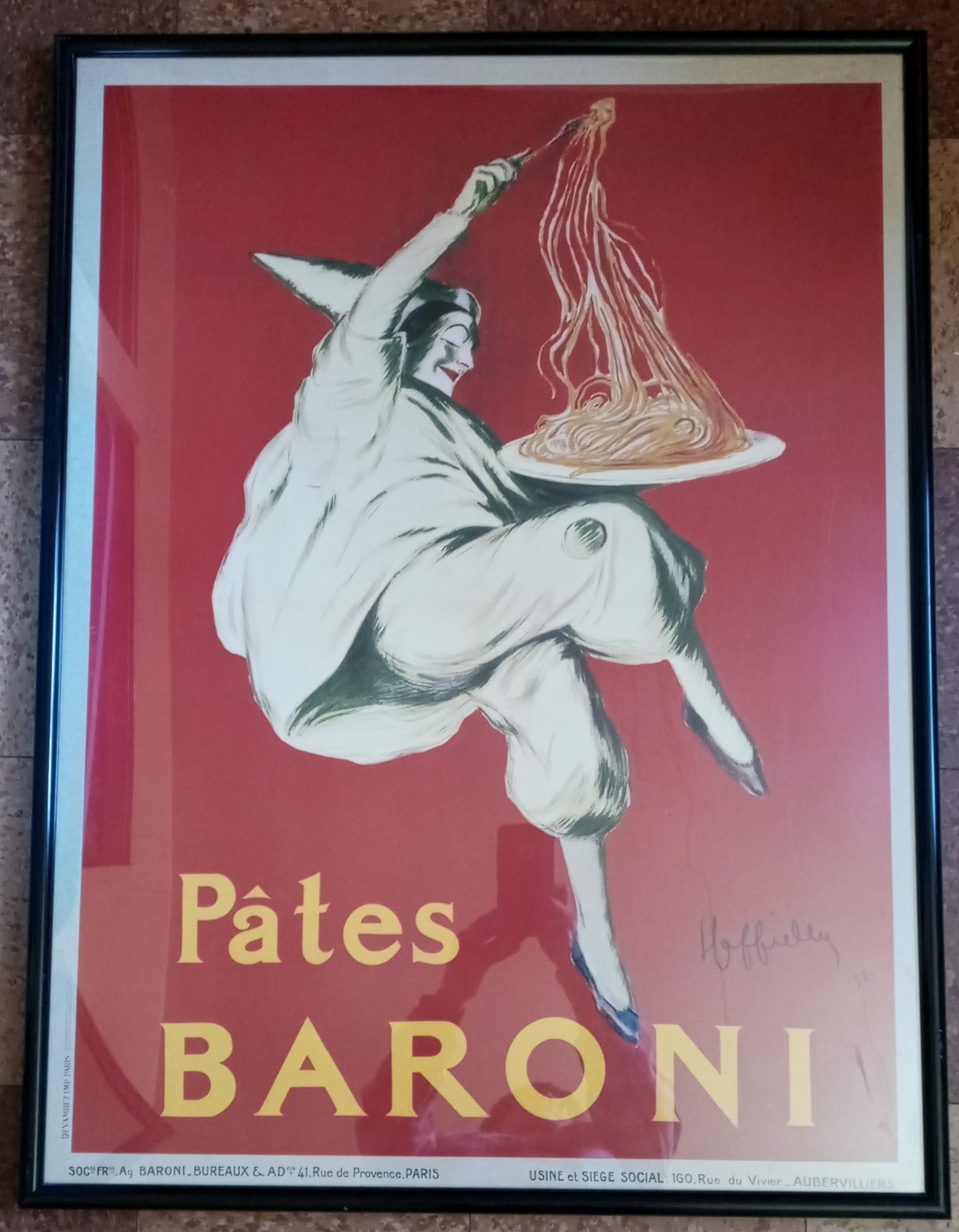 Vintage Pates Baroni French Pasta Ad Poster Etsy