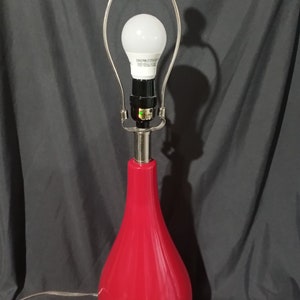 Red Ceramic Contemporary Lamp Vintage Red Table Lamp
