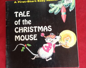 Vintage Children's Christmas Book Tale Of The Christmas Mouse Troll Associates Judith Fringuello Rare