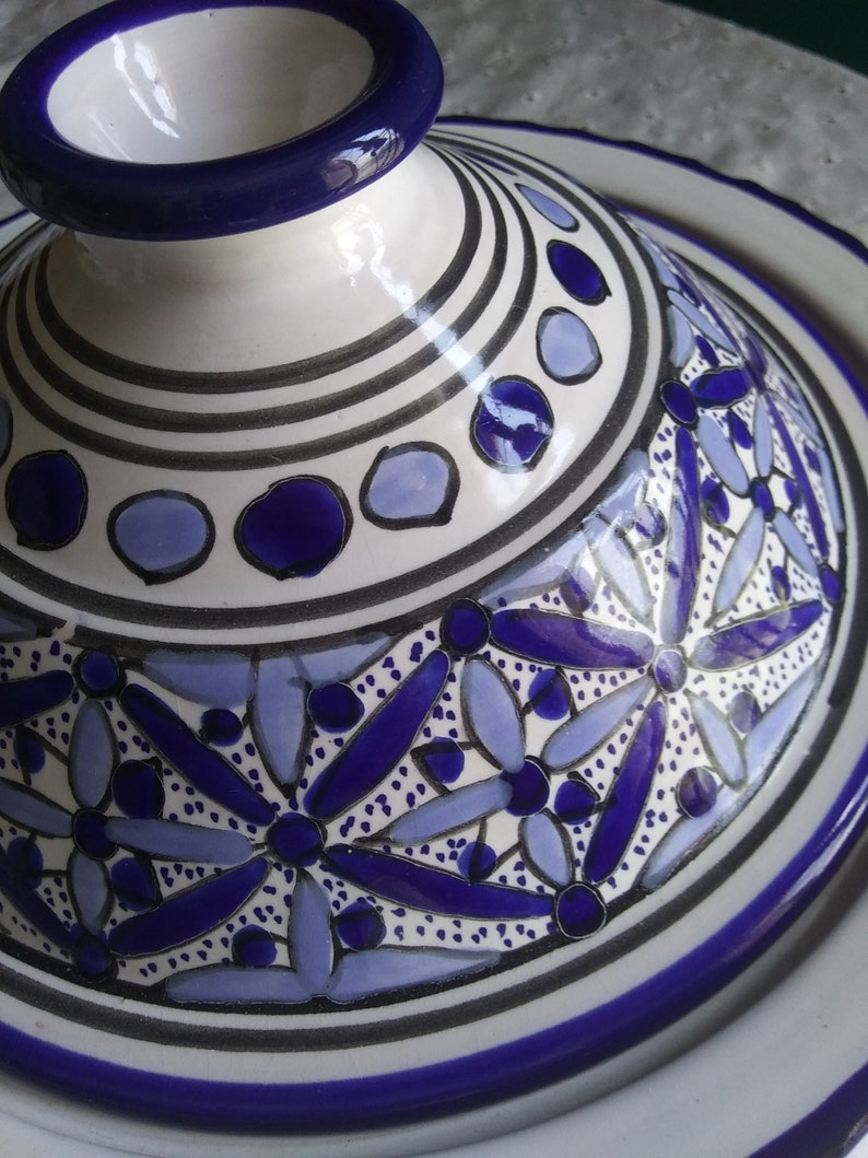 Fait Main French Pottery Lidded Dish Vintage Pottery image 7