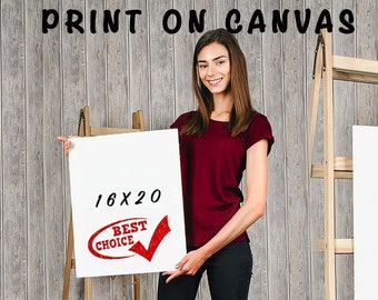 Make Your Gift REALLY Special! We can print your portrait on canvas, mug, notebook or tote bag!