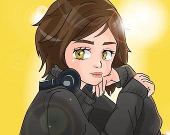 Personalisiertes Anime Portrait - Personalisiertes Valentinstagsgeschenk für Sie