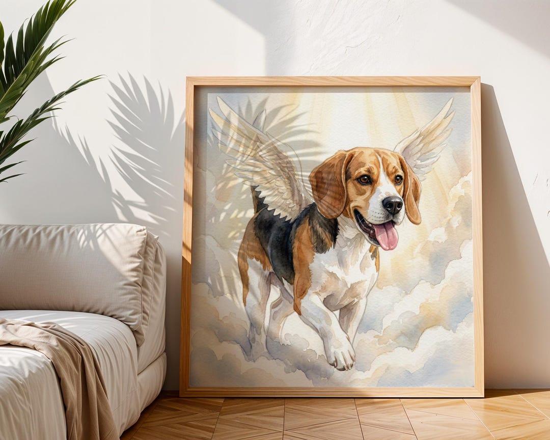Watercolor Pet Memorial Portrait From Photo, Custom Pet Portrait, Dog ...