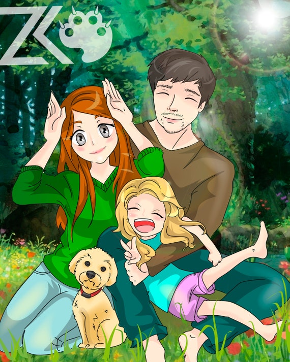 Request Family Portrait by PikuSeru on DeviantArt