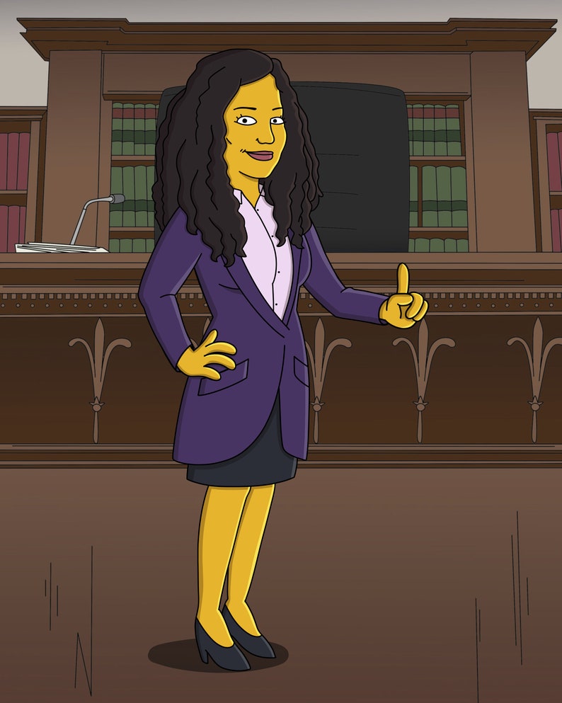 Woman Lawyer Attorney Gift Custom Cartoon Personalized | Etsy