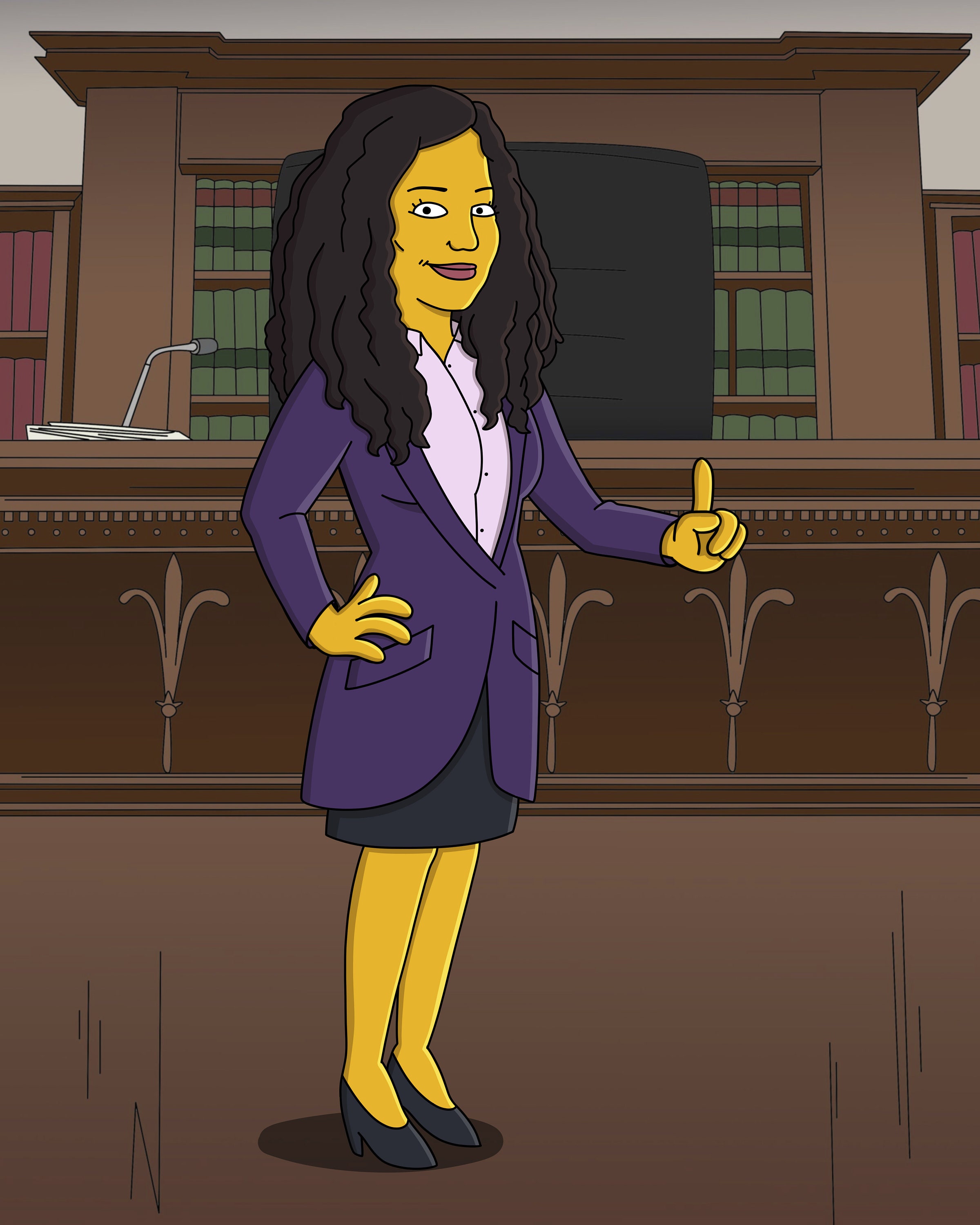 Woman Lawyer Attorney Gift Custom Cartoon Personalized Etsy