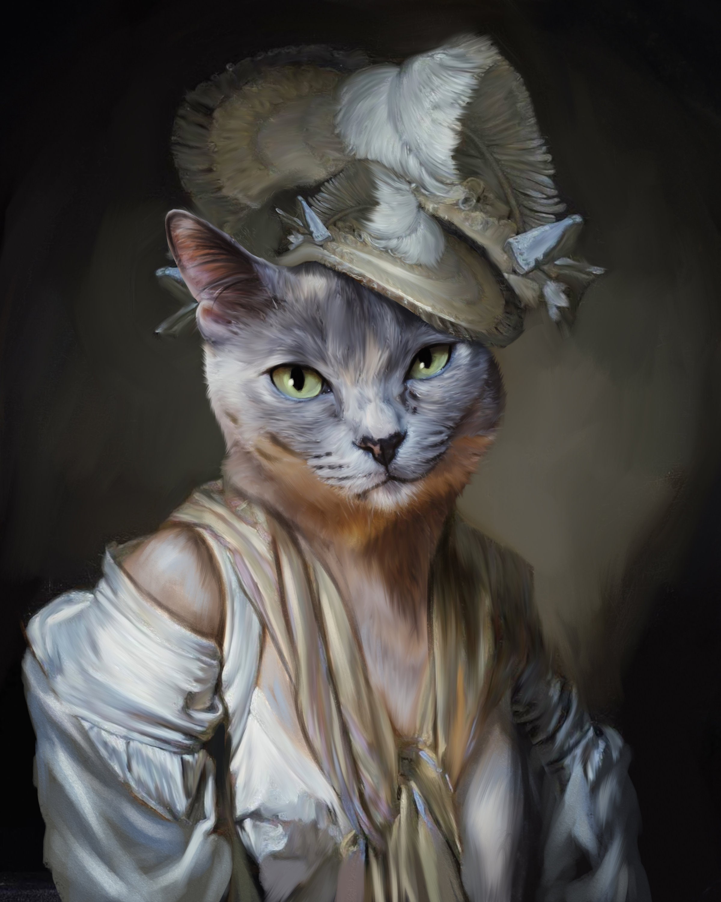 Your Cat as Mona Lisa Custom Princess Cat Portrait Gift for - Etsy