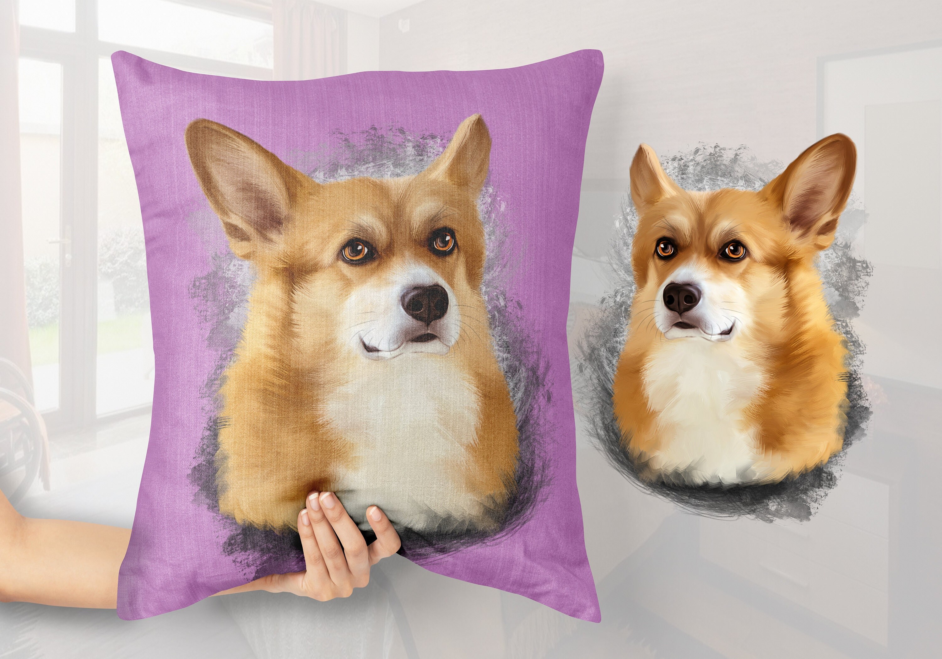 Corgi clearance throw pillow