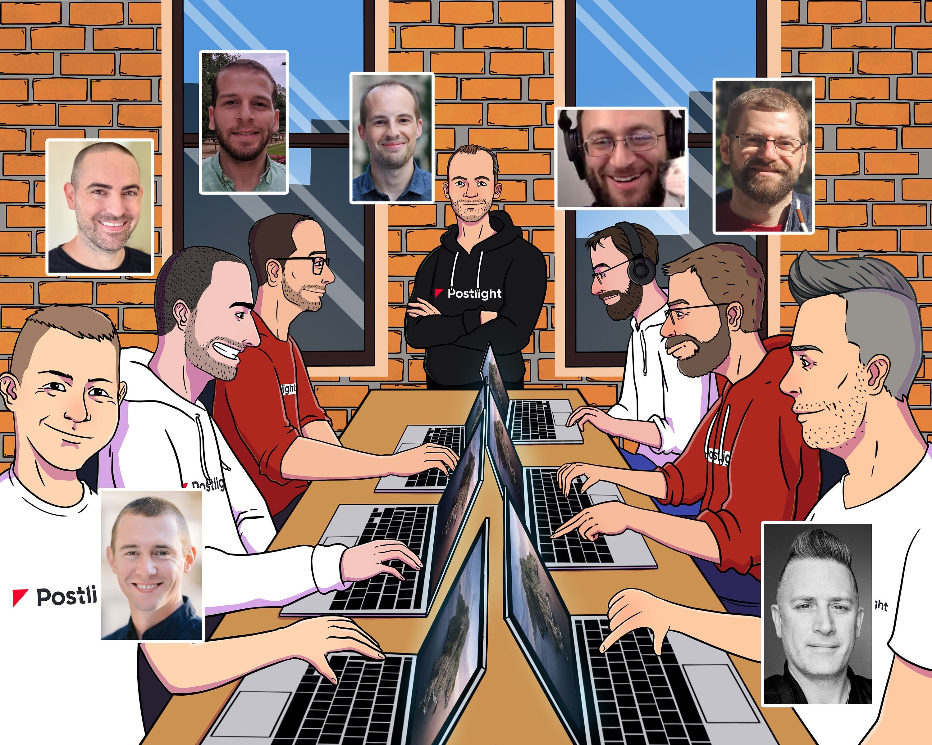 Coworker Christmas Gift, Custom Cartoon Portrait, Programmer gift, Secret Santa Gift