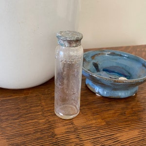 Antique Nuxated Iron Bottle, Clear