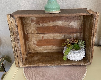 Vintage Reclaimed Wood Shelf/Crate