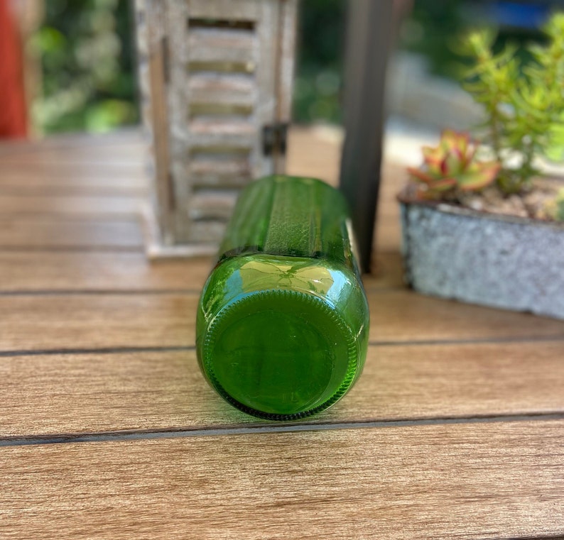 Vintage Emerald Green Glass Water/juice Bottle Etsy
