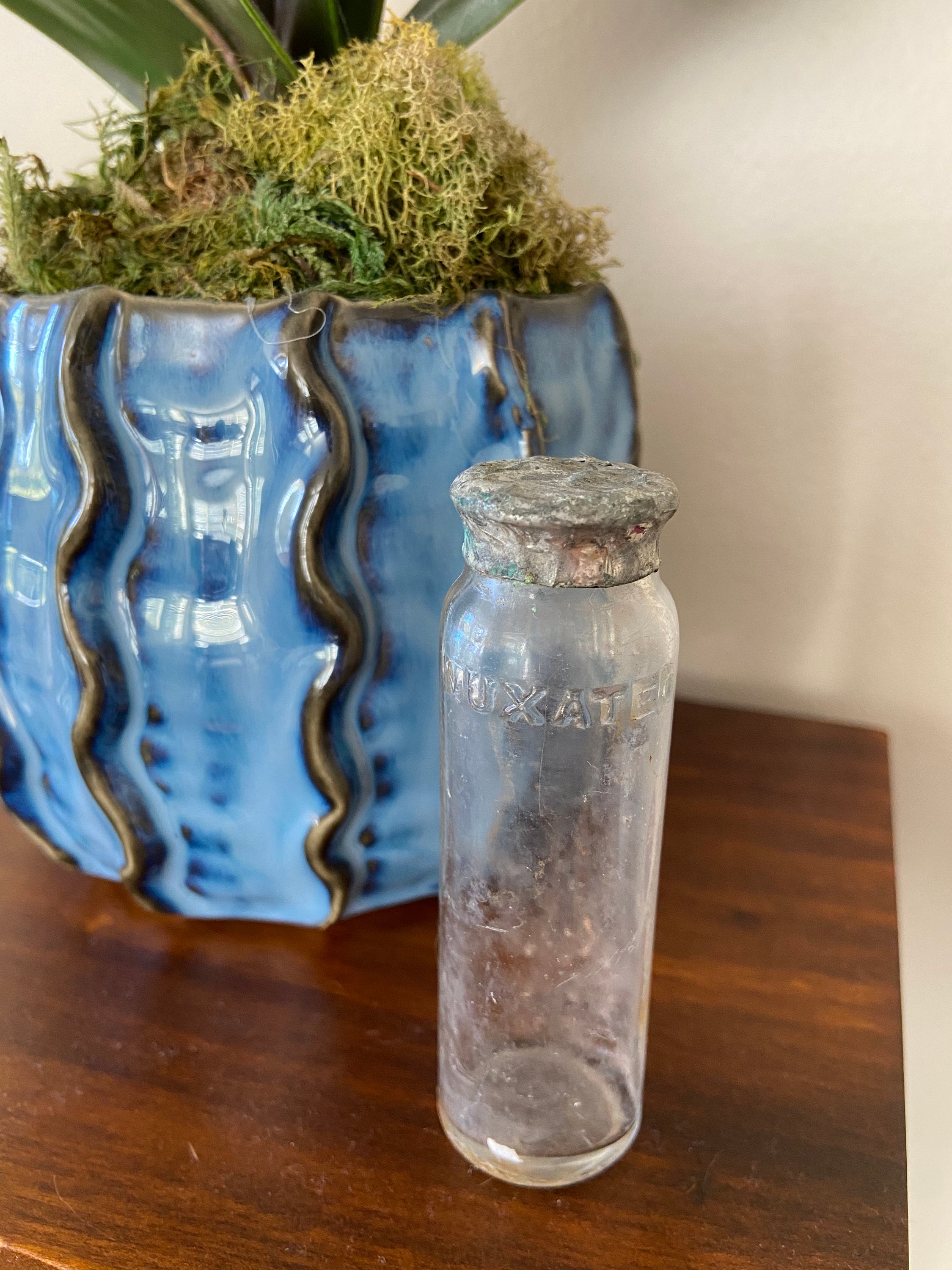 Antique Nuxated Iron Bottle, Clear Etsy