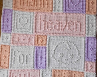 Thank heaven for little girls/boys baby blanket