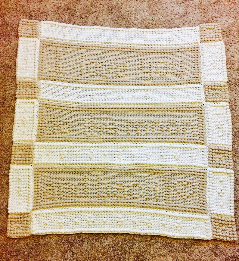 I Love You to the Moon and Back nursery blanket baby blanket
