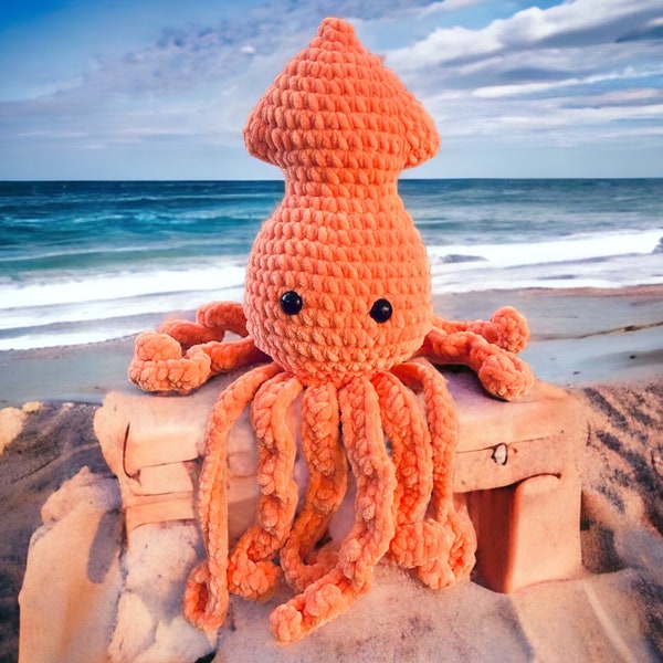 Squiddles the Squid, Crochet Squid Plushie