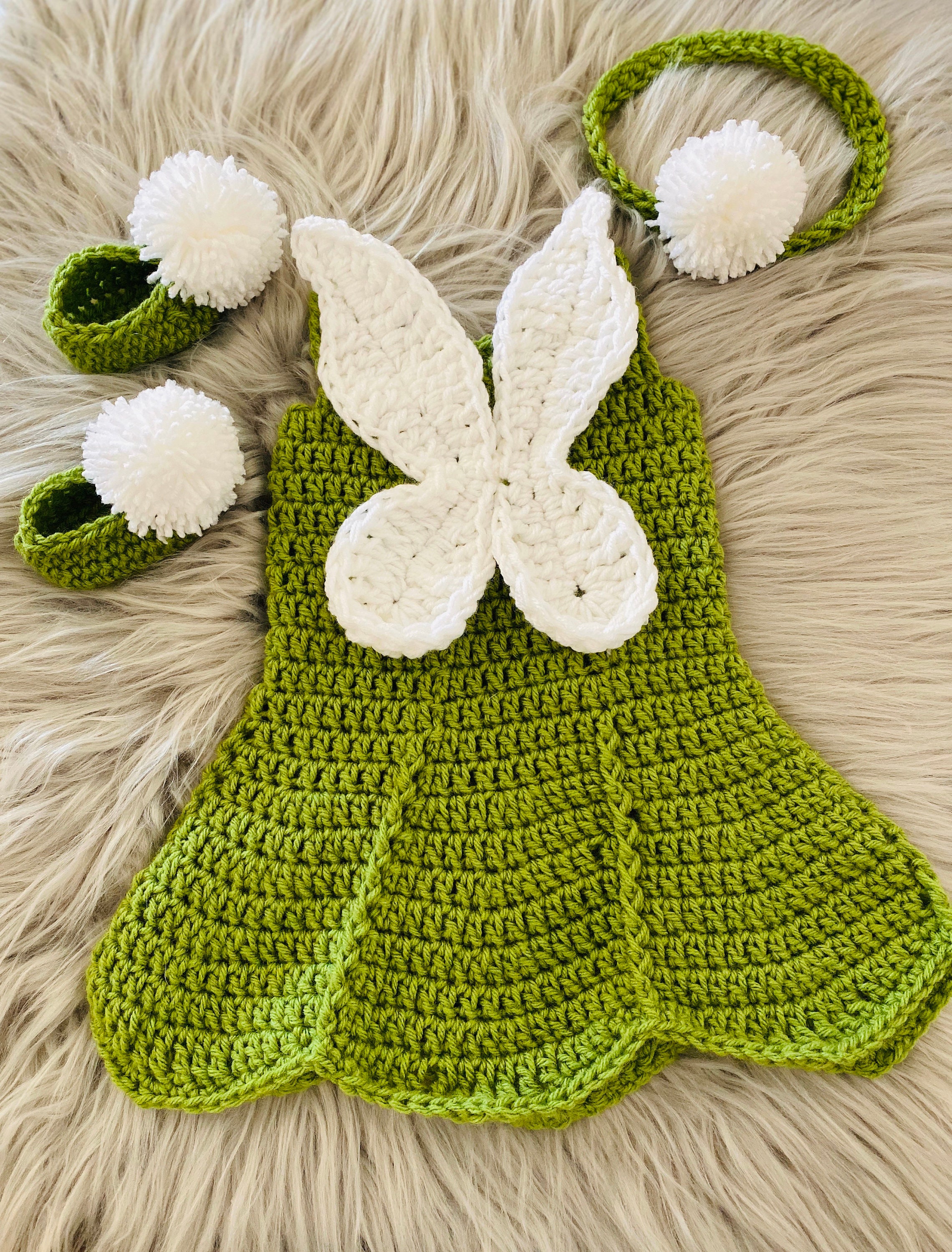 Crochet Baby Dress Tinkerbell - Etsy