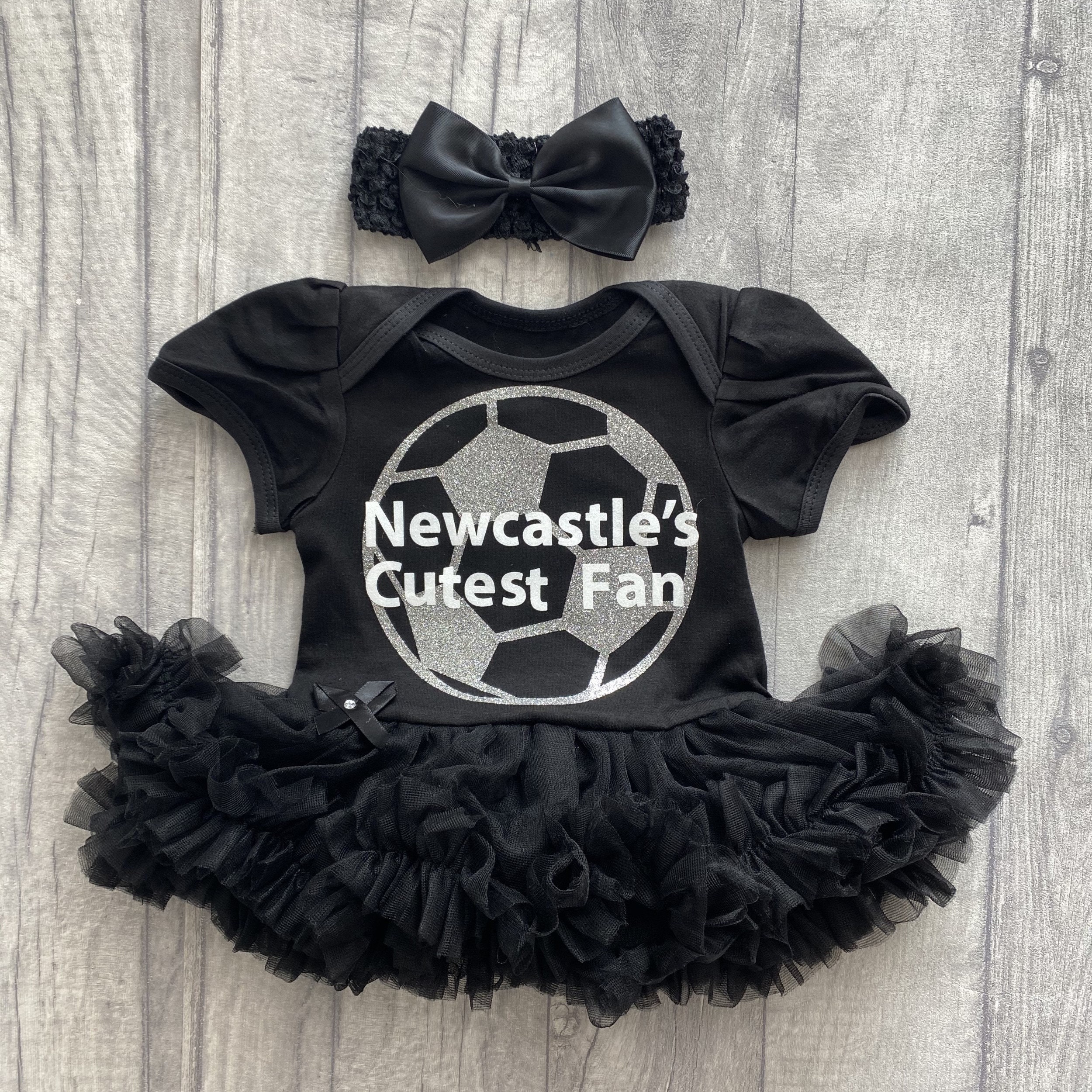 NEWCASTLE Football Personalised Baby Sleep Suit Romper 