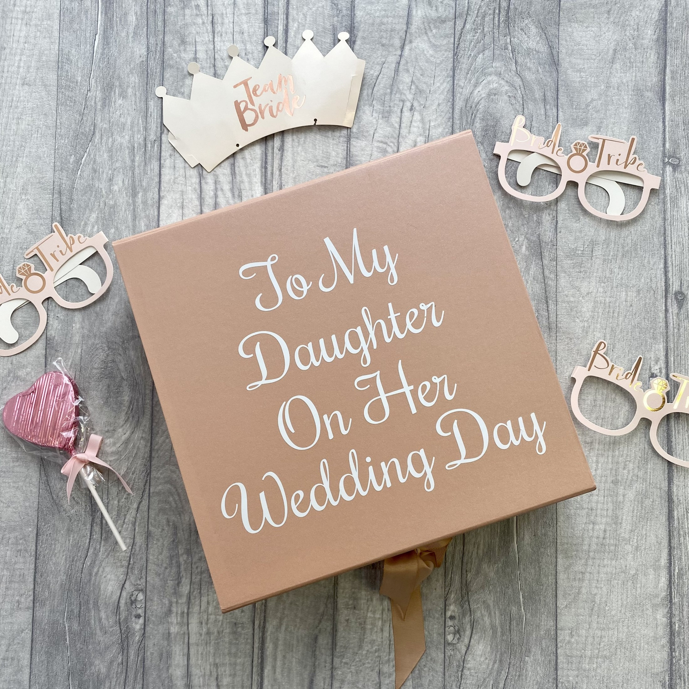 PERSONALISED BRIDE TO BE WHITE BOX Ribbon Memory Box Gift KEEPSAKE Love WEDDING 