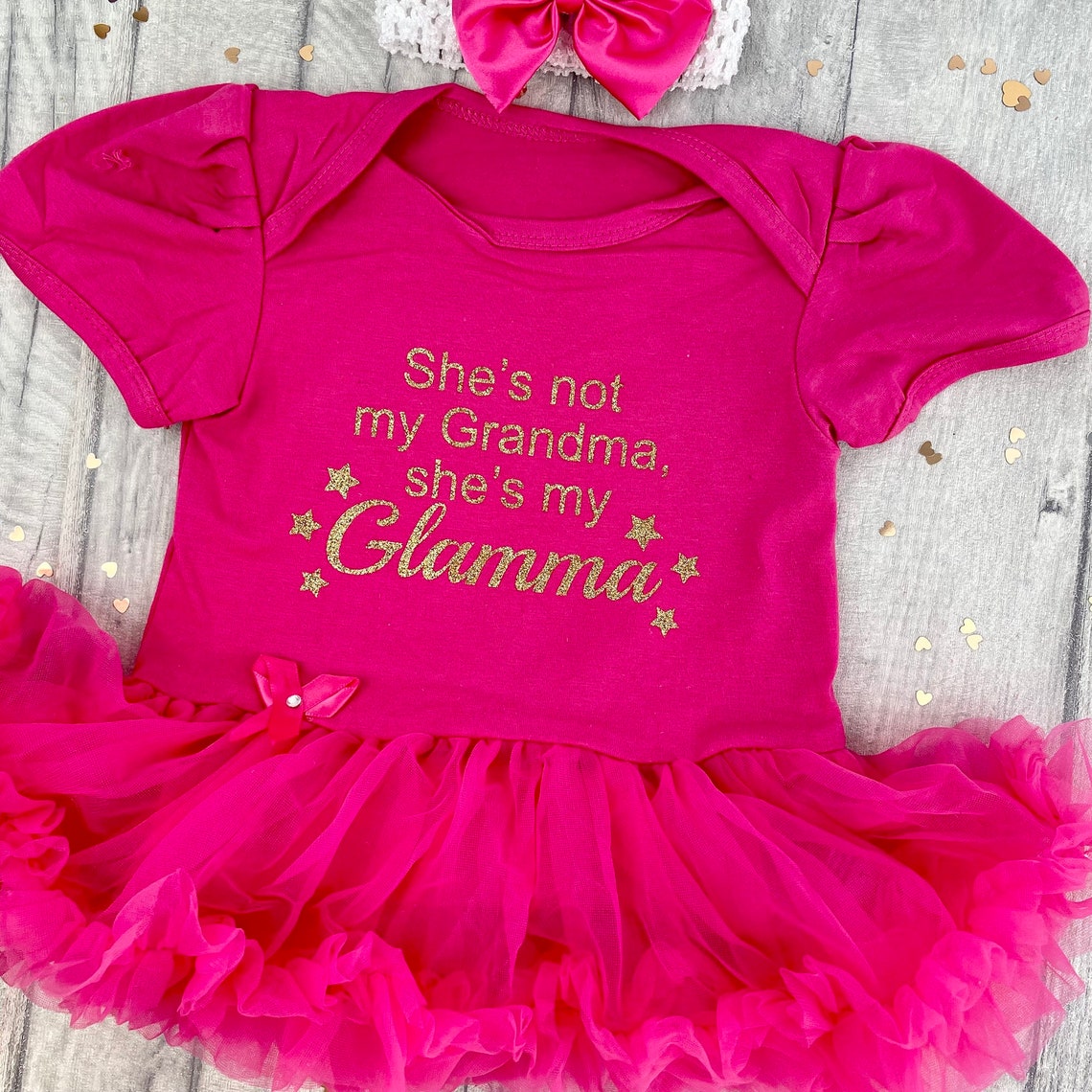 Baby Girl Newborn Grandma Outfit She's Not My Grandma Etsy UK