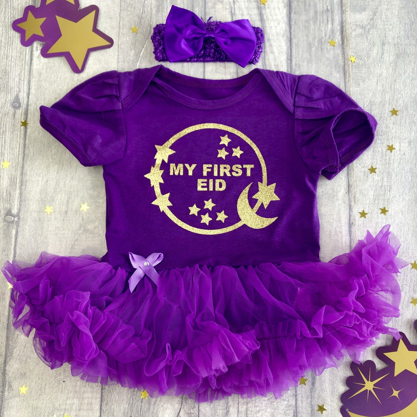 My First Eid Baby Girl's Outfit Newborn Princess Tutu Etsy Polska