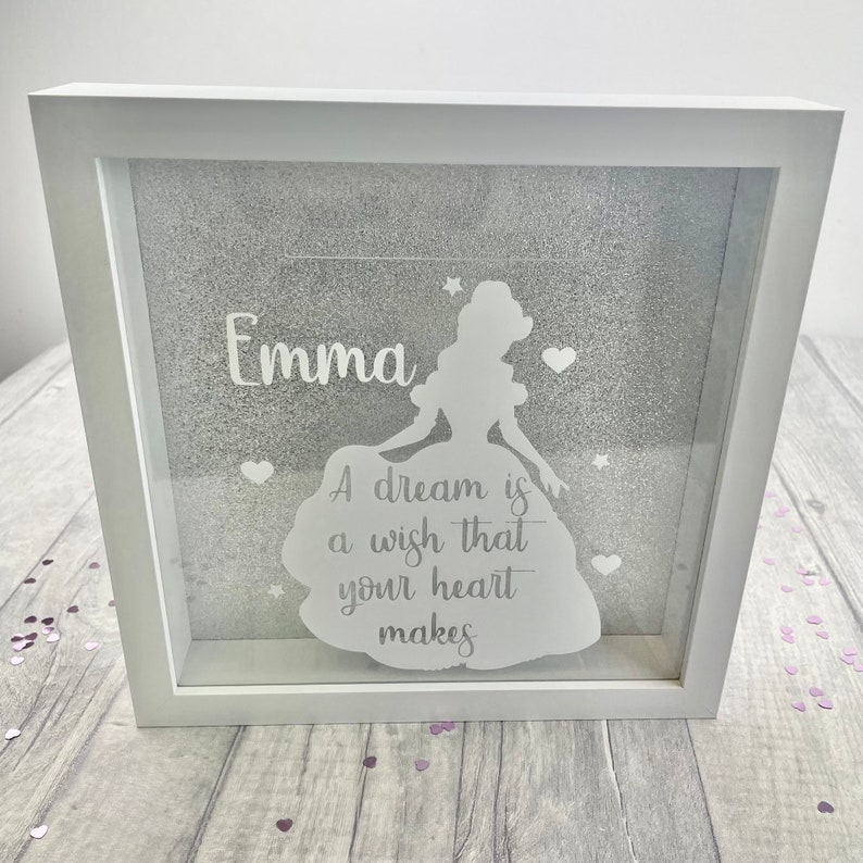 Personalised Disney Princess Money Box Girl's Princess Etsy
