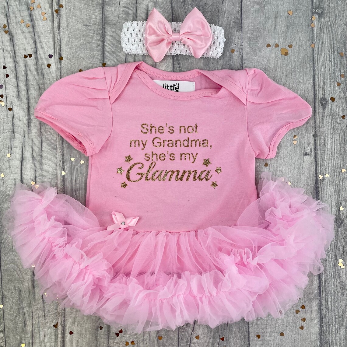 Baby Girl Newborn Grandma Outfit She's Not My Grandma Etsy UK
