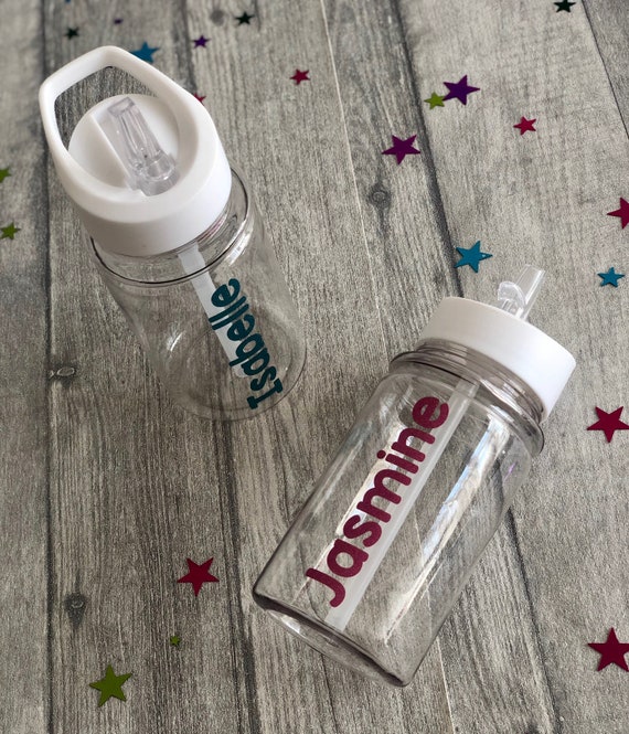 Personalised Kids Water Bottle, Reusable Small Drinks Bottle