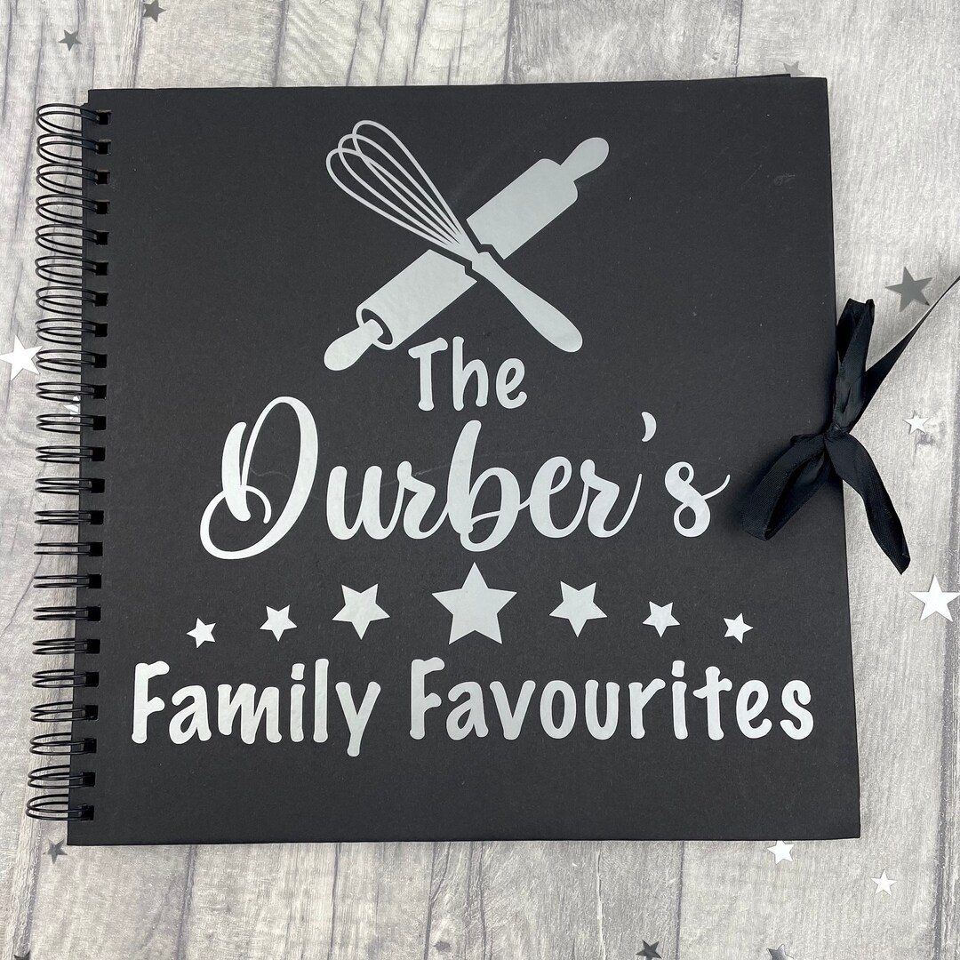Personalised Family Recipe Book Keepsake Scrapbook Gift Etsy