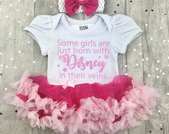 Newborn Princess Baby Girl Tutu Romper with Bow Headband Pink Glitter Dress Gift