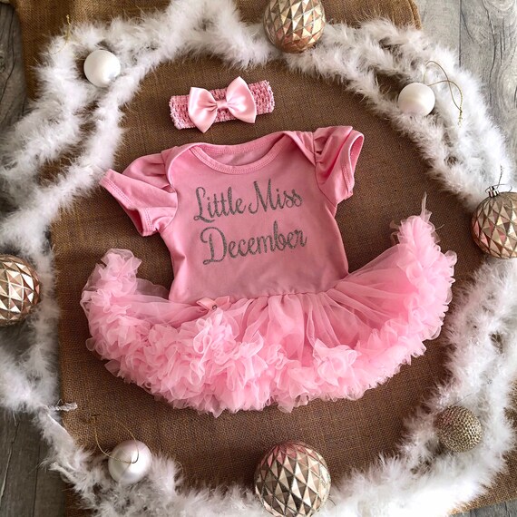 Gold Glitter Baby Surname Newborn Present Gift PERSONALISED FAMILY TUTU ROMPER
