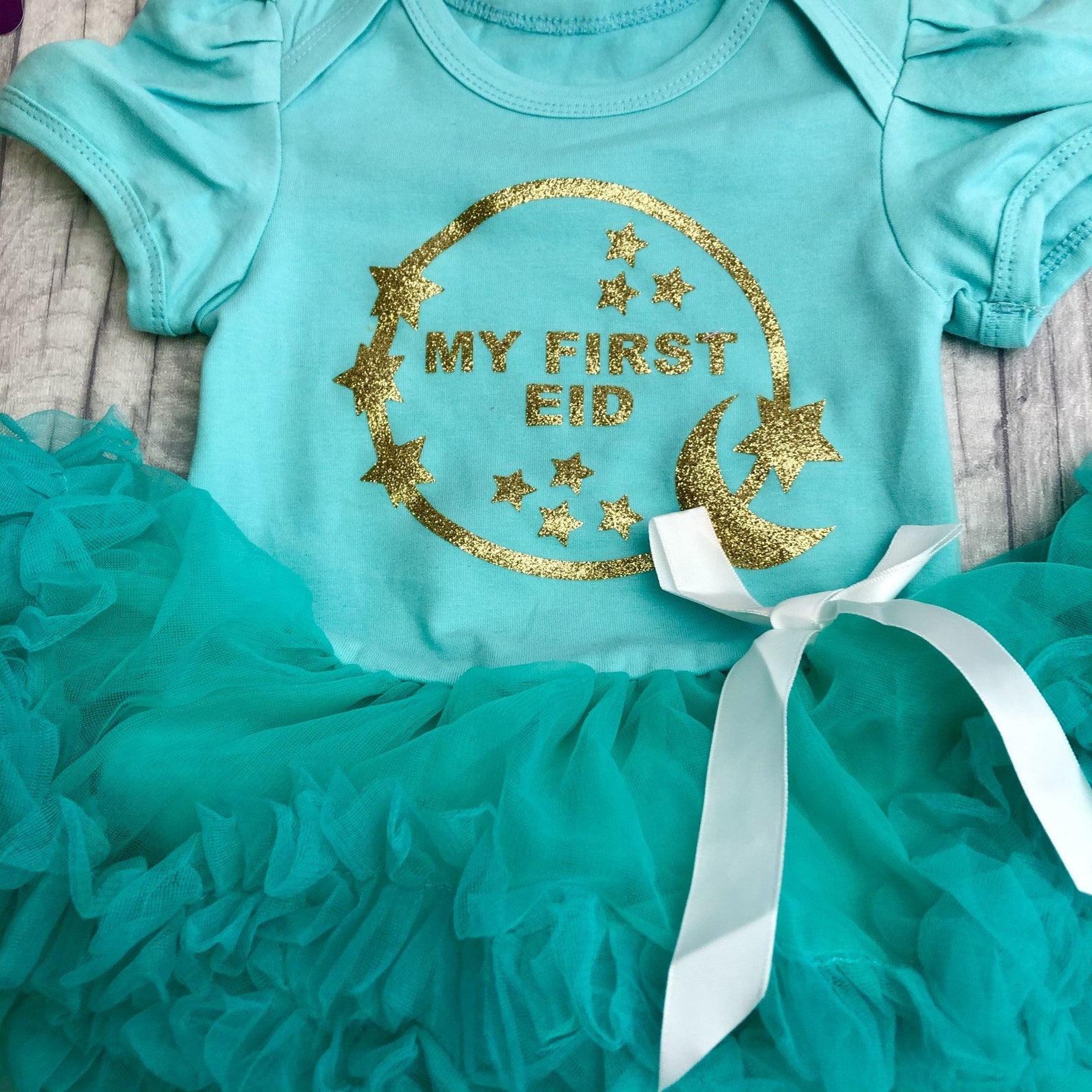 My First Eid Baby Girl's Outfit Newborn Tutu Romper with Etsy