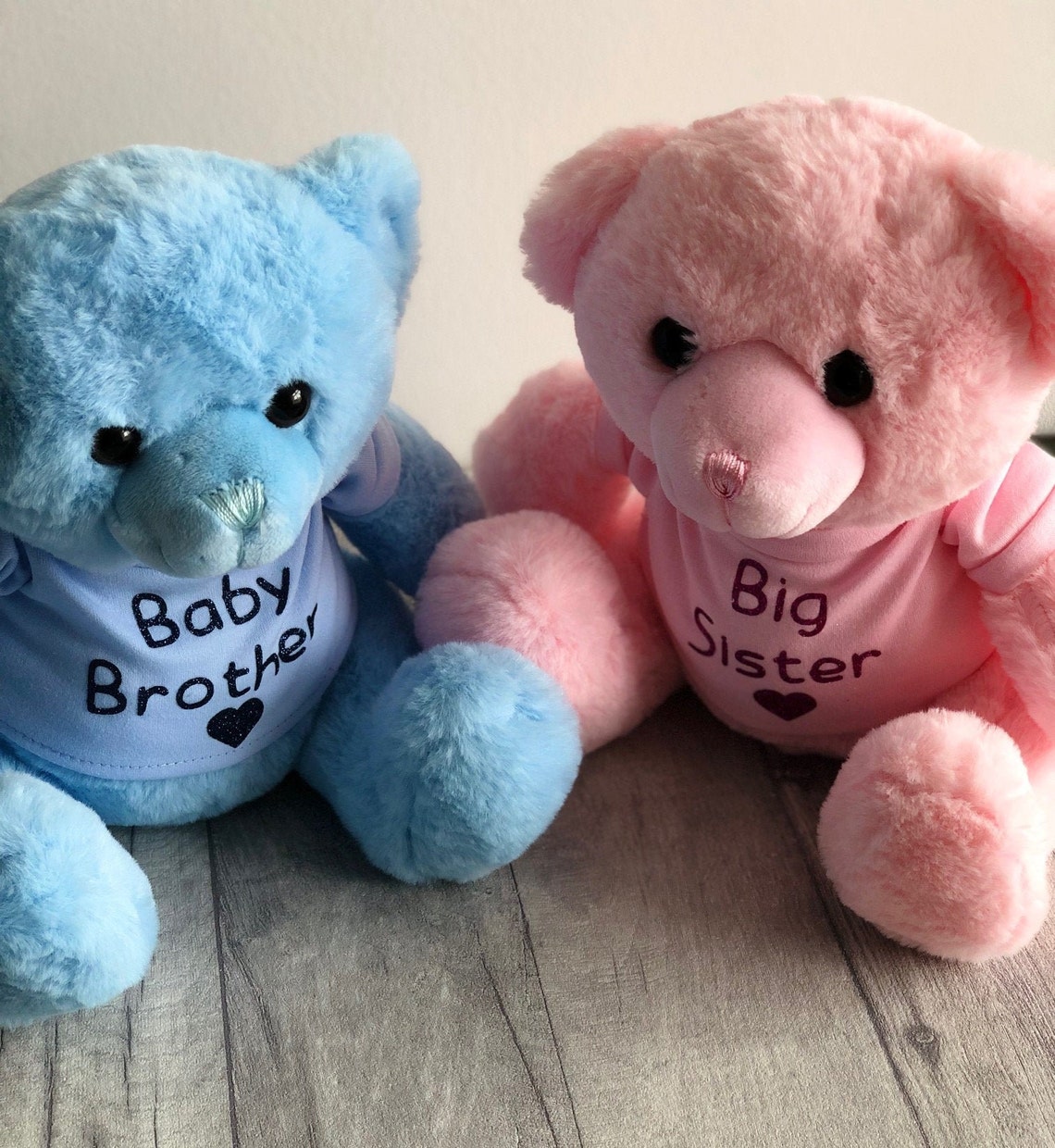 Newborn Personalised Teddy Bear Personalised Name Love Heart Etsy