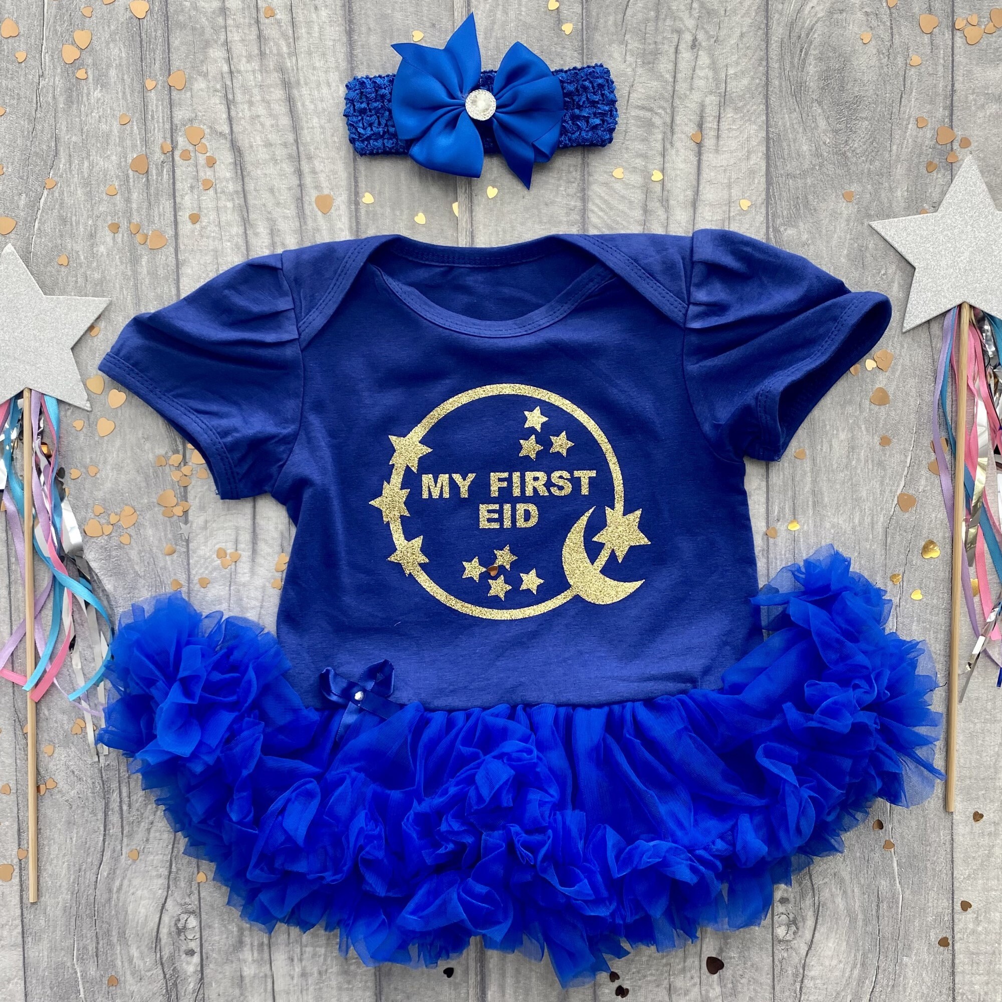 My First Eid Baby Girl's Outfit Newborn Tutu Romper With Etsy UK