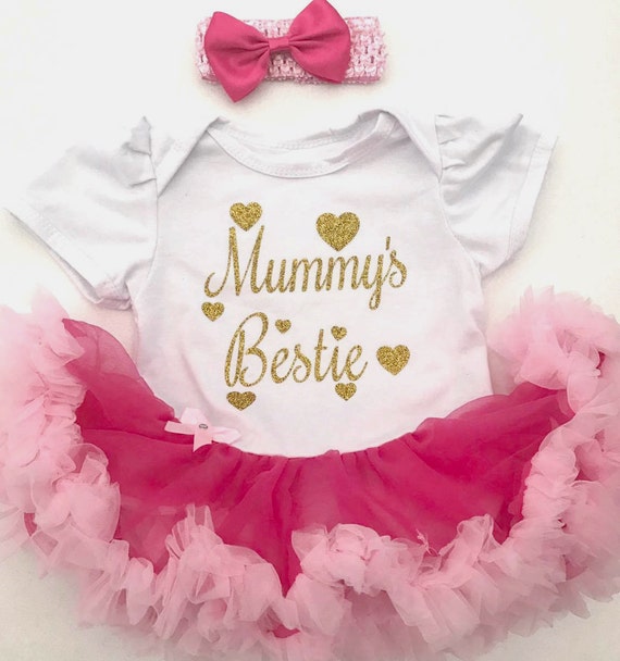 Maman qui est Soo Cute Baby Girl/'s Outfit Set Nouveau-né Princesse Cadeau Cadeau Amour