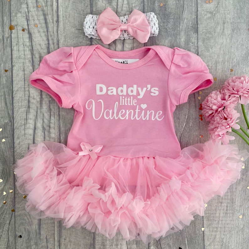 Baby Girl's Valentines Outfit Daddy's Little Etsy UK