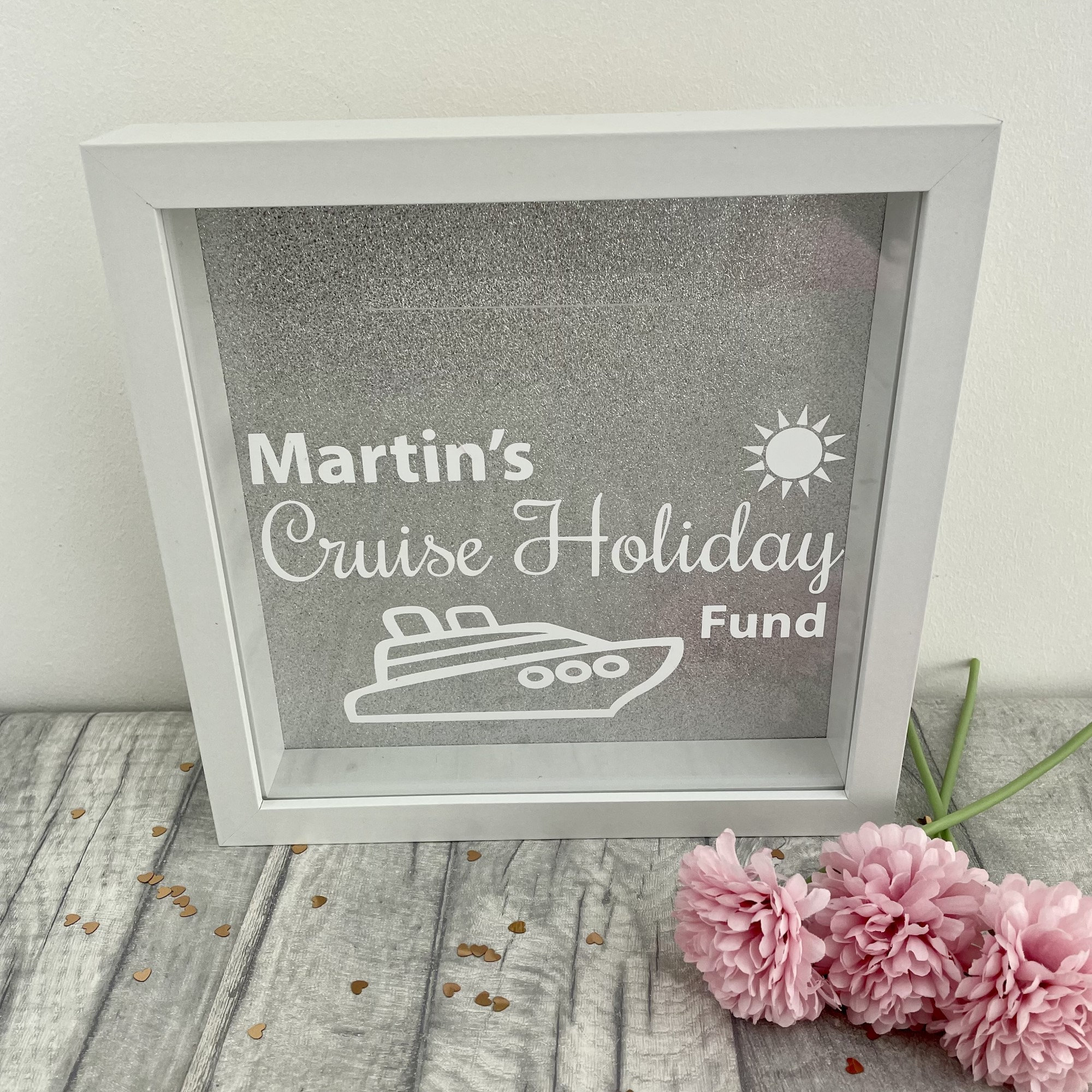 Personalised Cruise Holiday Fund Money Box Frame Saving Etsy UK