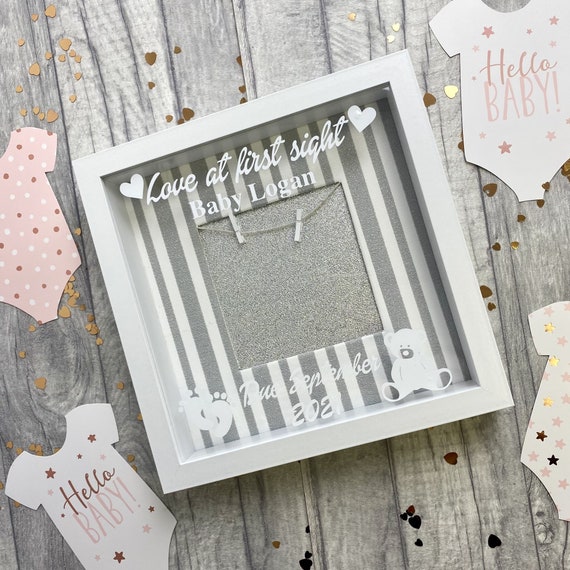 NEW IN BOX!!! Baby's First Photo & Announcement Frame Perfect For Boy Or Girl 