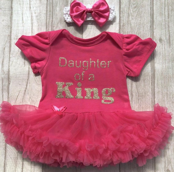 PERSONALISED 1ST FATHER/'S DAY Tutu Romper Pink Glitter Daddy /& Daughter Love